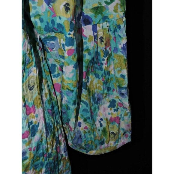 Soft By Avenue Peasant Blouse Shirt Spring Boho Floral Top Spring size 2X 22 24 - Picture 6 of 7